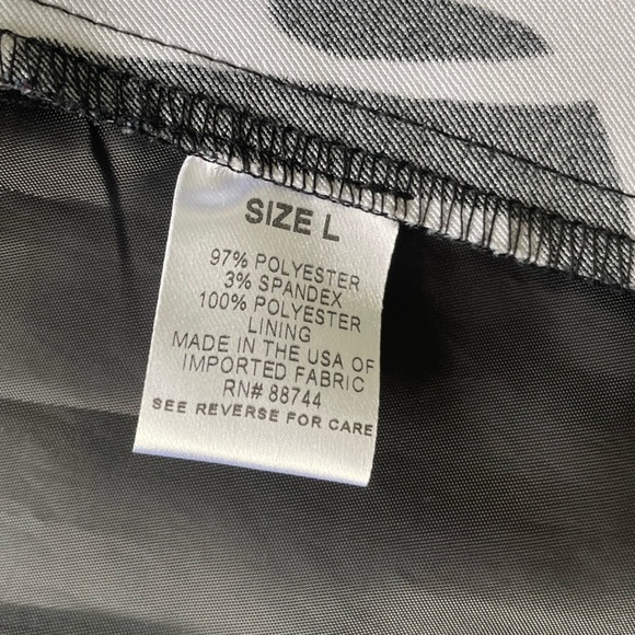 Dress Barn Abstract Monochrome Suit Jacket, L - Picture 8 of 10